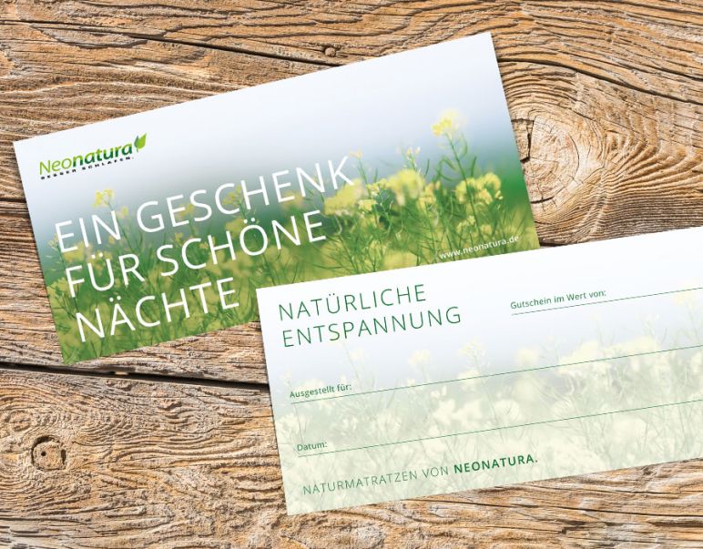 Geschenkgutschein Neonatura beidseitig