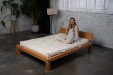 Bett Essence; metallfreies Massivholzbett |Metallfreies Futonbett Essence aus massivem Zirbenholz, (Futon nicht im Lieferumfang enthalten)